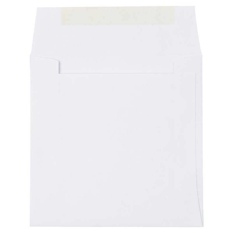 JAM PAPER 4.5 x 4.5 Square Invitation Envelopes - White - 100/Pack - Image 2